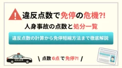 人身事故の違反点数を徹底解説