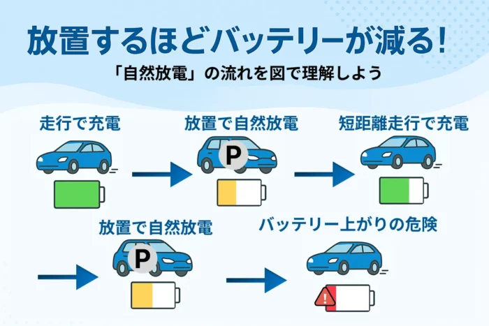 バッテリーの自然放電の仕組み