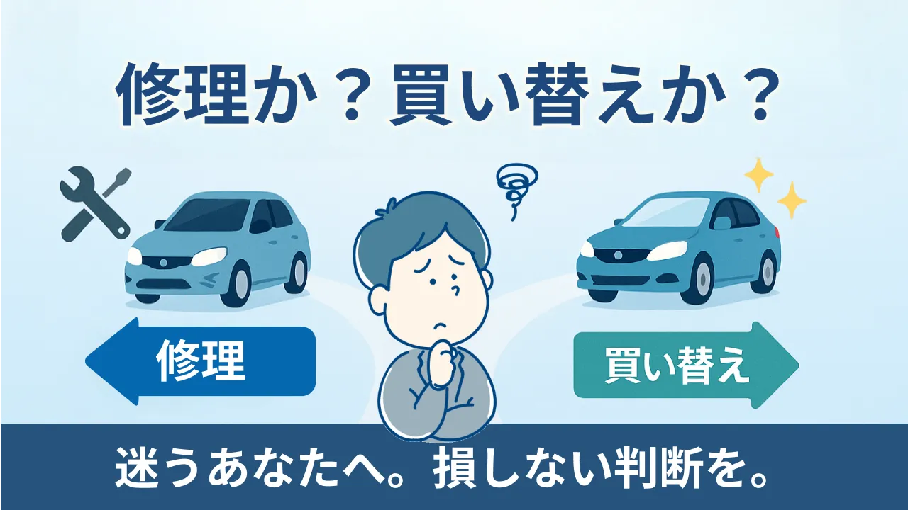 事故車は修理に出すべきか修理に出すべきかの基準を解説